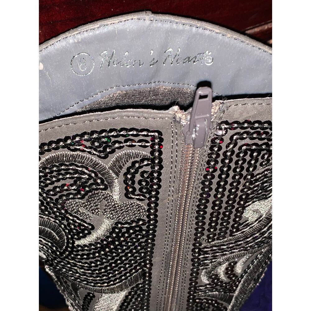 Helens Heart Sequin Western Boots size 8 - Picture 11 of 14